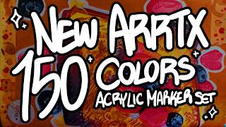 NEW ARRTX 150 Acrylic Marker Set!! | speedpaint and review!!