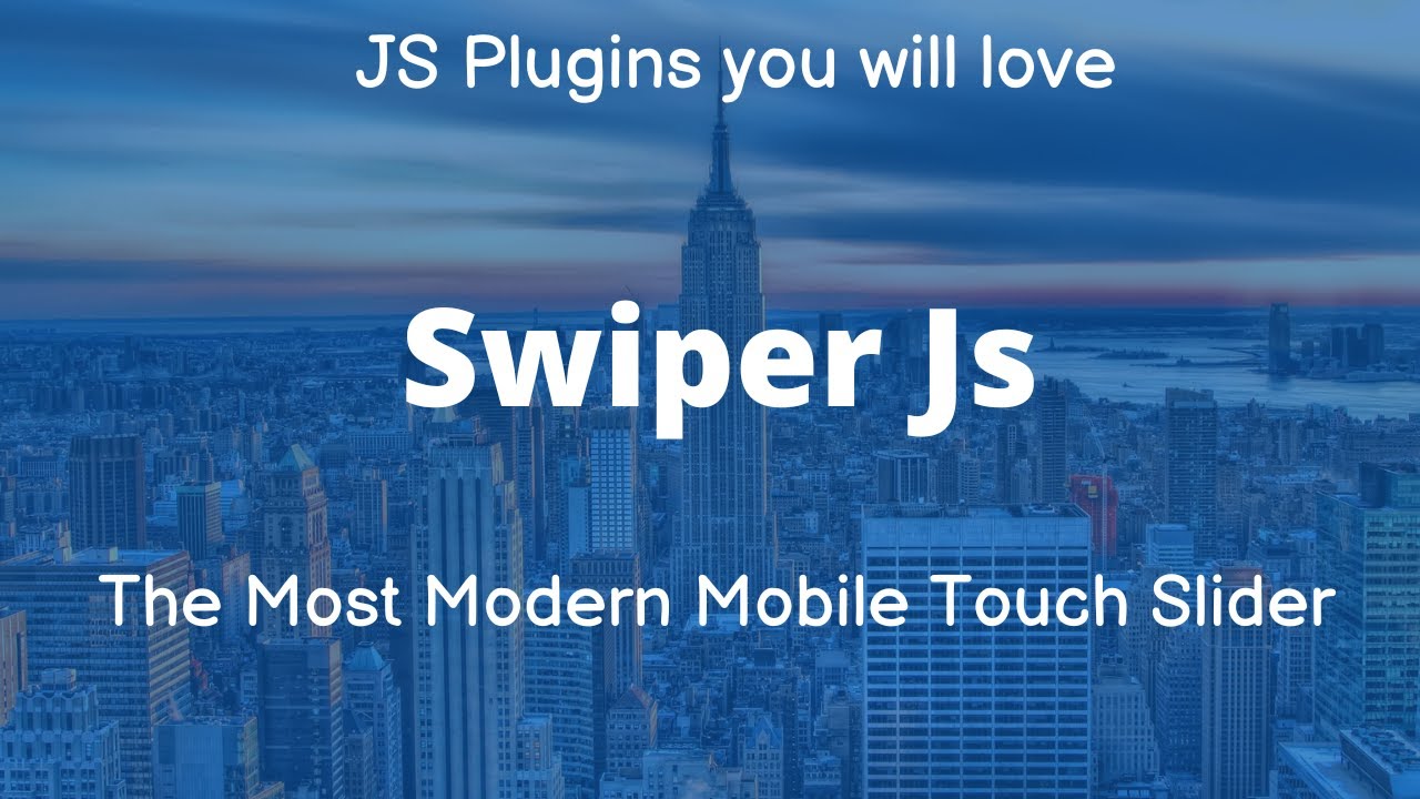 How To Create Touch Responsive Slider | Step by Step | JS Plugins you ...