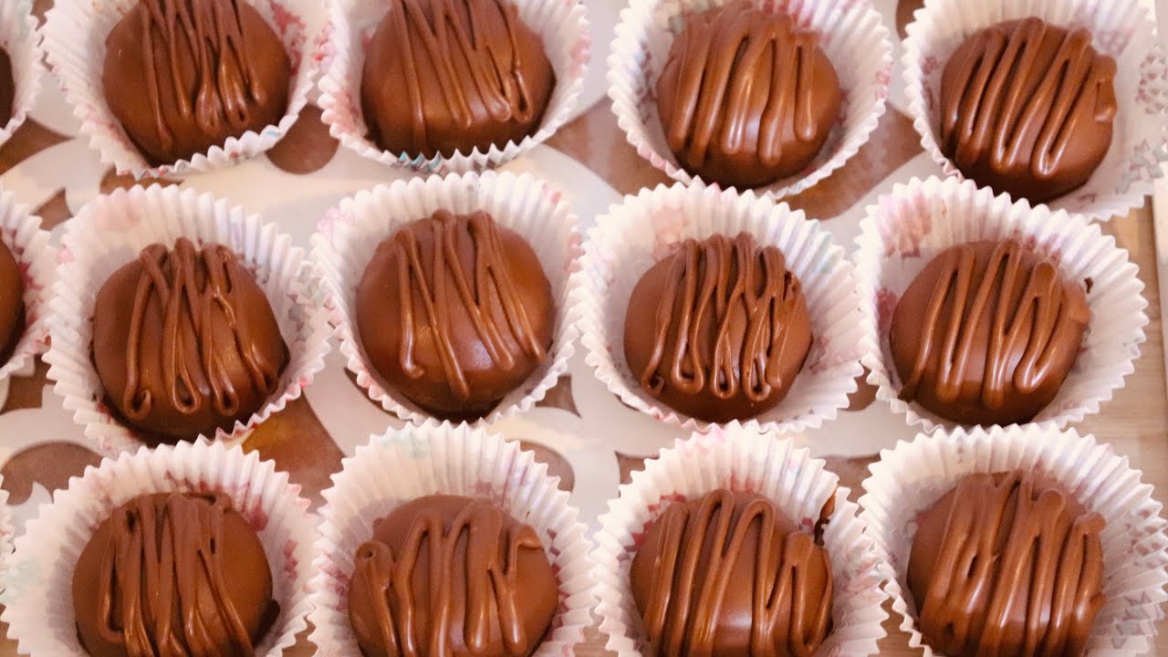 كرات البسكوت بالشوكولاتة الفاخرة ب 3 مكونات بس..وفي 10 دقائق رووعة