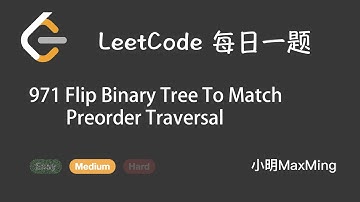LeetCode 每日一题 Daily Challeng 971 Flip Binary Tree To Match Preorder Traversal