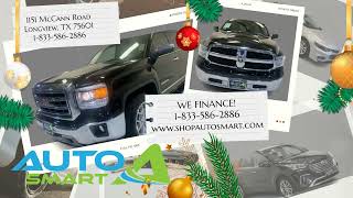 We got cars! Autosmart 1151 McCann Road, Longview, TX 1-833-586-2886