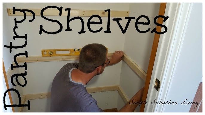 How to Build Corner Pantry Shelves - Angela Marie Made