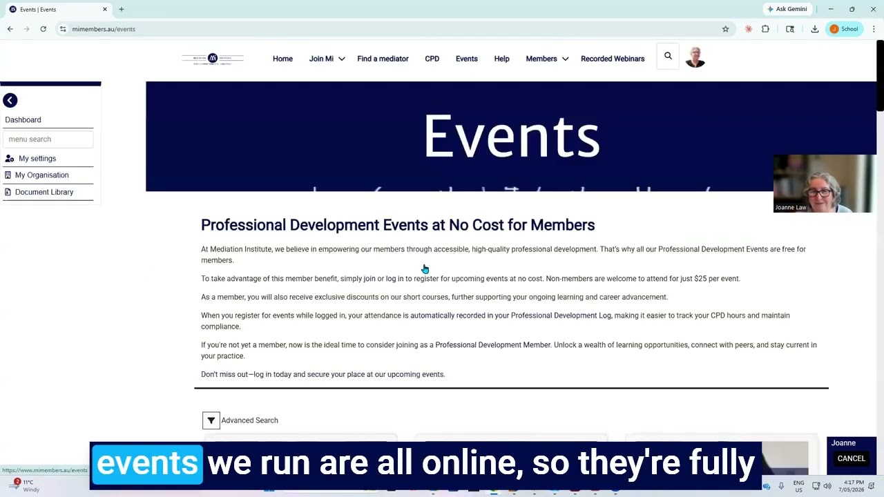 How to Download your Mediation Institute Membership Certiticate