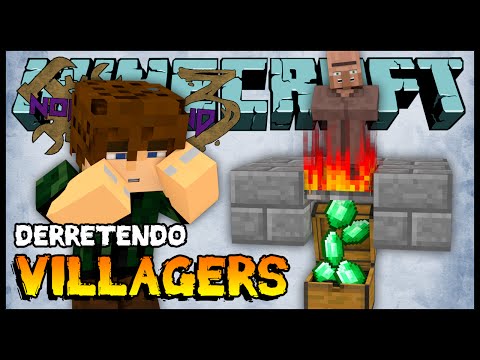 Como fazer uma farm de Villagers automática 1.8 #12 =Craft 