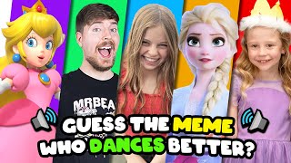 Guess The Meme & Who Dances Better? Salish Matter, MrBeast, Disney Princess, Diana, Lay Lay, Ferran