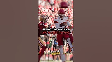 Predicting The 2026 AFC Playoff Picture #shorts