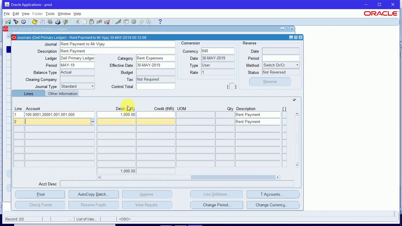 please correct the revenue account assignment in oracle apps r12