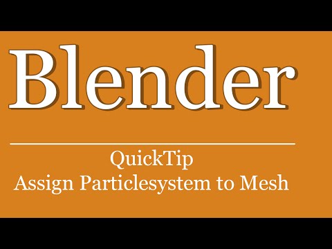 QuickTip #41 - Blender Partikelsystem Mesh zuweisen | Blender Tutorial Scripting | Python | particle
