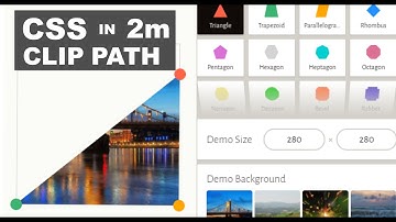 How to use CSS Clip Path in HTML and CSS | css clip path Tutorials