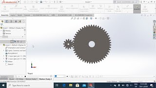 Gears Mating, Solid Works Tutorial
