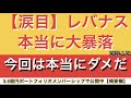 【涙目】レバナス本当に大暴落！今回は本当にダメだ