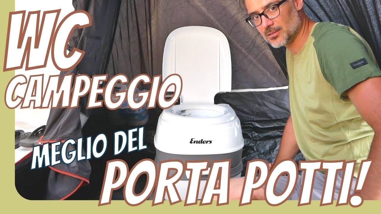 Wc portatile - Compatto - Per campeggio, barca e altro - Ecologico - Senza  elettricità