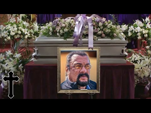 At Steven Seagal's tragic funeral! Our condolences to Steven Seagal's family, goodbye Steven Seagal.