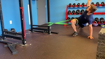 Banded Spiderman Lunge Hip Distraction with T-Spine Rotation