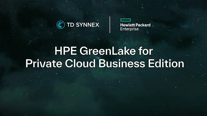 HPE GreenLake for Private Cloud Business Edition