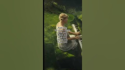 How many curse words are on each Taylor Swift album? Part 2 (final part) #fyp #taylorsversion #short