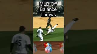 MLB Off Balance Throws #mlb #baseball