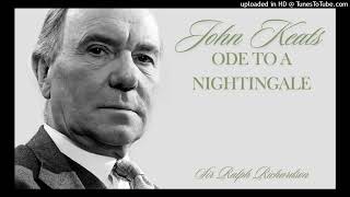 Poetry: "Ode to a Nightingale" by John Keats (read by Sir Ralph Richardson)