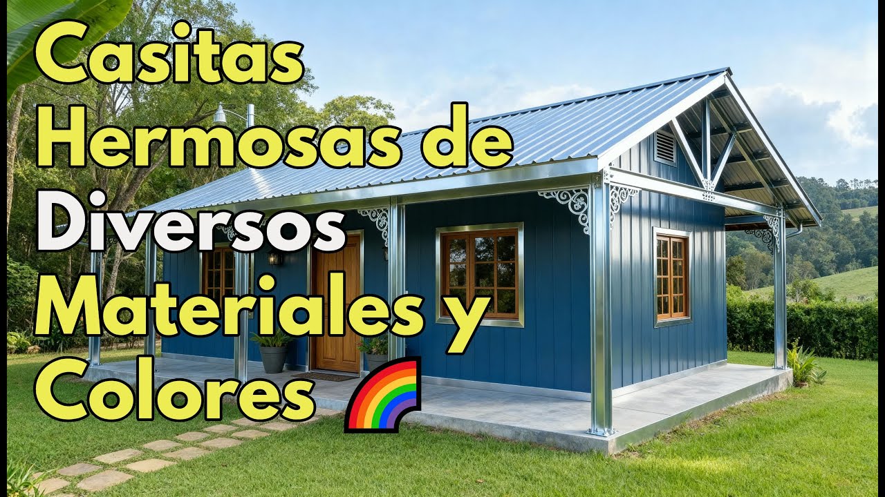 Casitas Hermosas de Diversos Materiales y Colores 🌈 - YouTube