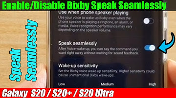 Galaxy S20/S20+: How to Enable/Disable Bixby Speak Seamlessly