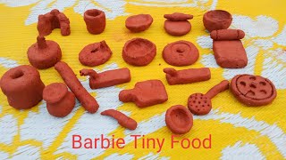 How to make Miniature Kitchen Set at Home | Clay Kitchen Items | Red Sand Clay Terracotta Kitchen