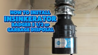 How to install InSinkErator Badger 5 Garbage Disposal ( Using Plumber’s Putty )