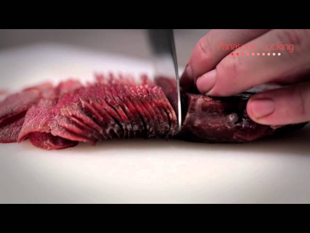 Slice Frozen Beef Paper Thin on Beswood 250 Meat Slicer. The