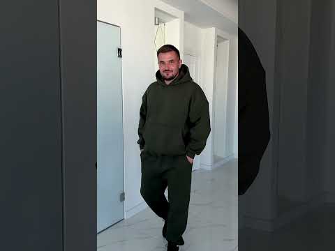 Спортивний костюм для дівчинки з капюшоном на флісі, теплий Емма ̄ на зріст 74-110р., видео 2