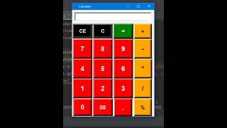 calculator using python with GUI | calculator using tkinter