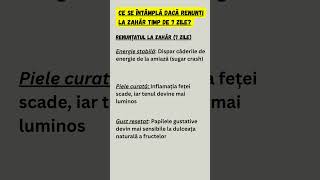 Resetarea de 7 zile: Ce se întâmplă fără zahăr? Detox #Energie #SanatatePeFarfurie