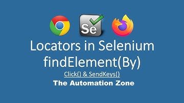 FindElement  using Locators in Selenium 4, click and sendKeys - Selenium Tutorials