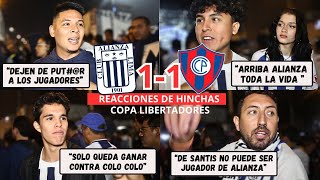 HINCHAS de ALIANZA LIMA reaccionan al EMPATE ante CERRO PORTEÑO por 1 a 1 | COPA LIBERTADORES