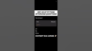 Day 20 | Python Interview prep | Tricky question #shorts #shortvideo #ytshorts #effectking #trending