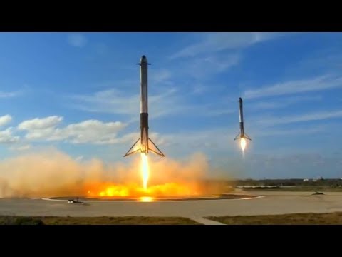 Discriminerend Vuiligheid stortbui Full Space X Falcon Heavy Testflight Coverage With Twin Booster Landing -  YouTube