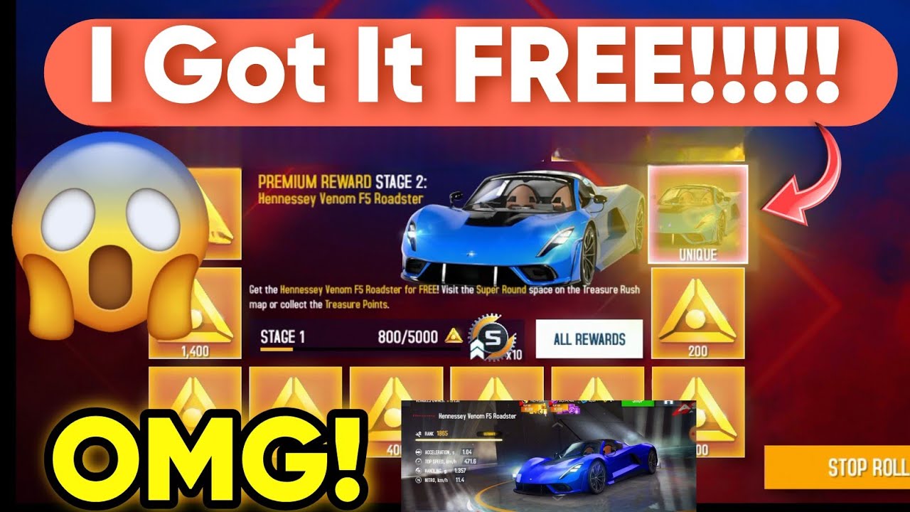 Asphalt 8 ] *I GOT IT FREE!* 😱😱😱 | I Got The Hennessey Venom F5