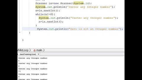 while Loop in Java NetBeans with example integer number or Zero In the Amharic Language