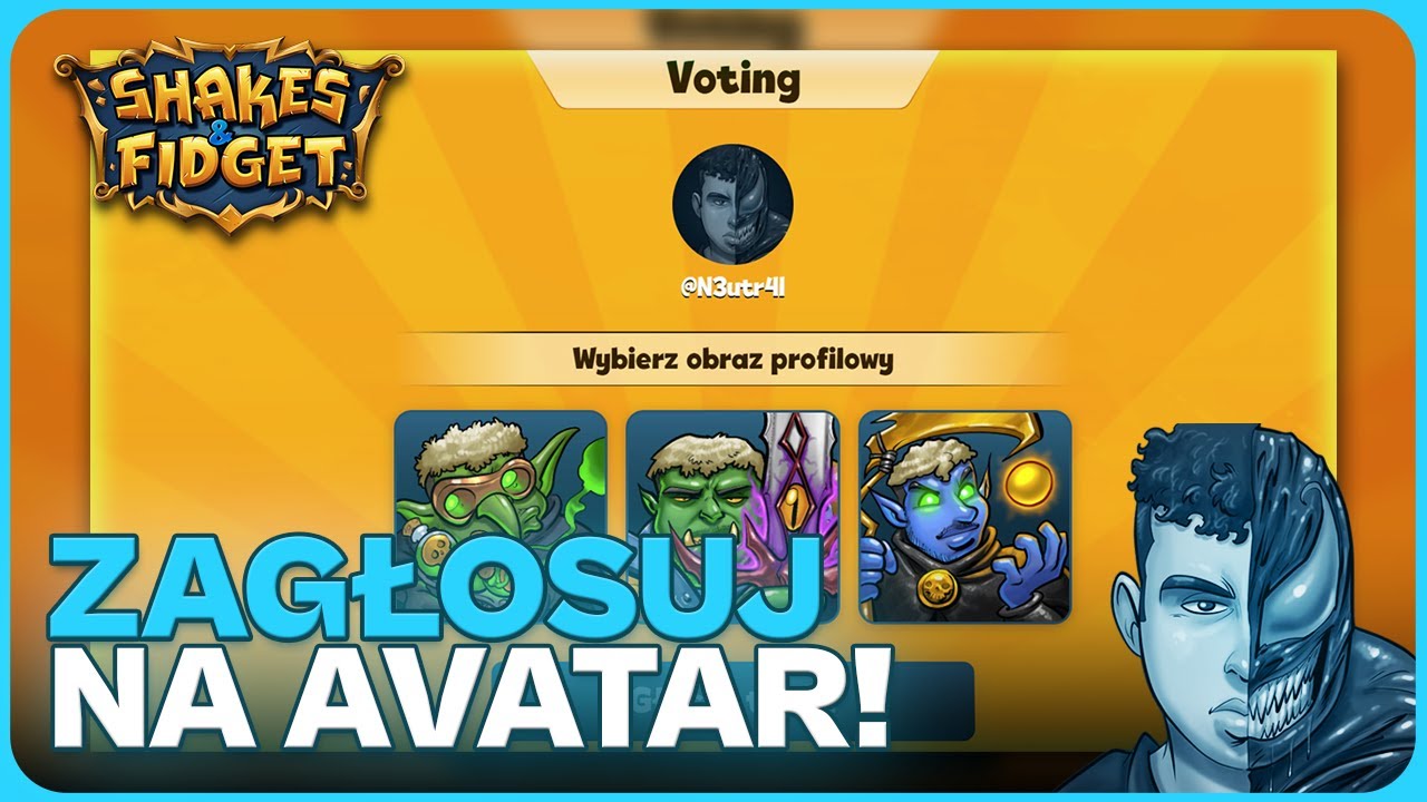 ⚔️ Zagłosuj na Mój Nowy Avatar!  🤯  Plany na Nowy Serwer EU24!  🚀  | Shakes & Fidget | N3utr4L ⚔️