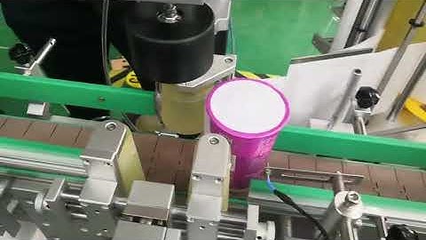 Food cup top and body wrap around labeling machine SKILT