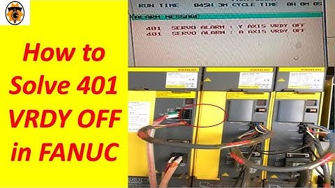 401 VRDY OFF|FANUC ALARM|401 servo alarm vrdy off |Fanuc troubleshooting|Fanuc alarm