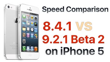 iPhone 5 iOS 8.4.1 vs iOS 9.2.1 Beta 2 / Public Beta 2 Build 13D14
