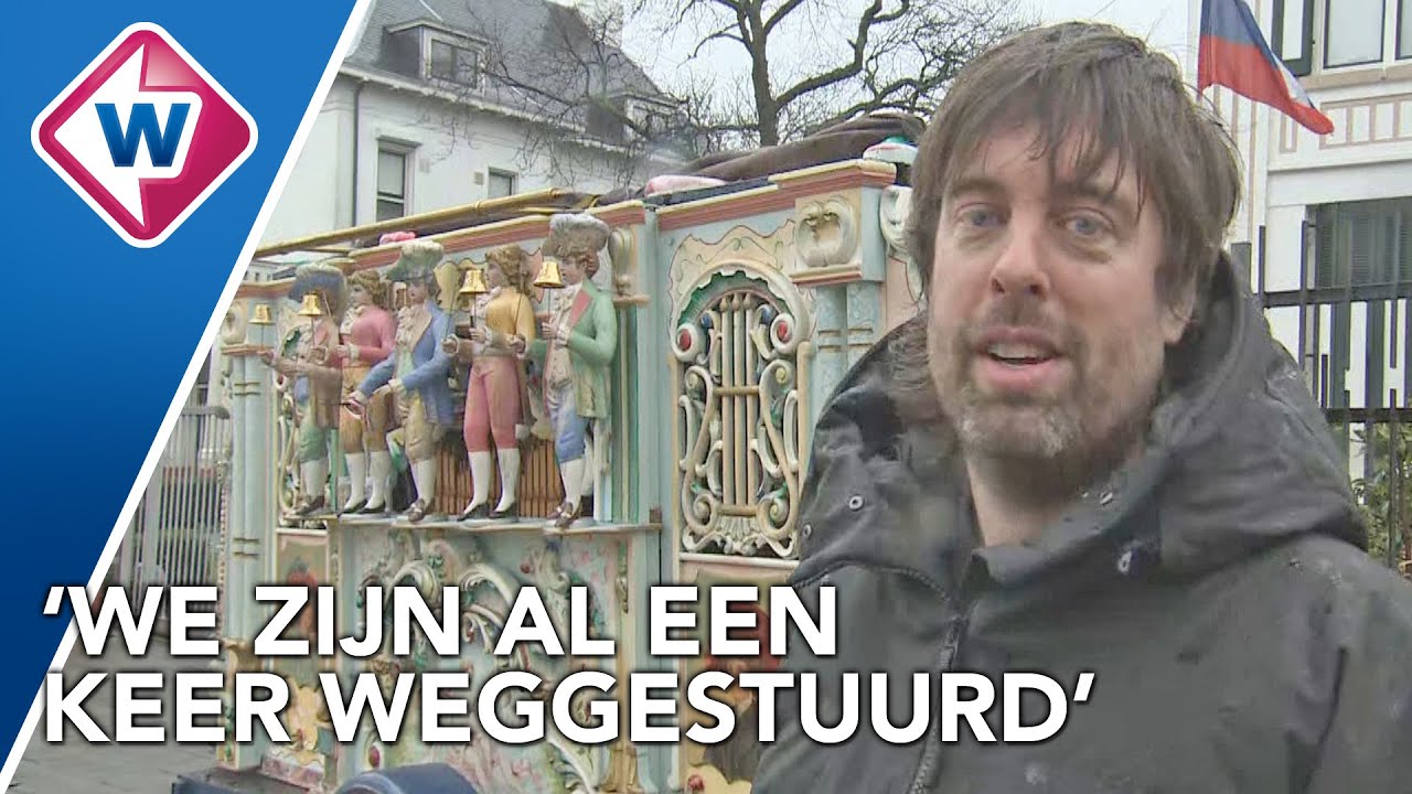 Draaiorgel speelt hele dag Oekraïense volkslied voor Russische ambassade