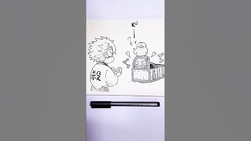 Drawing nezuko vs sanemi #shorts