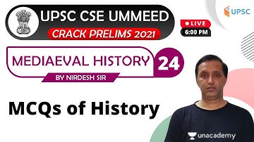 UPSC CSE 2021 | Medieval History by Nirdesh Kumar | MCQs of History