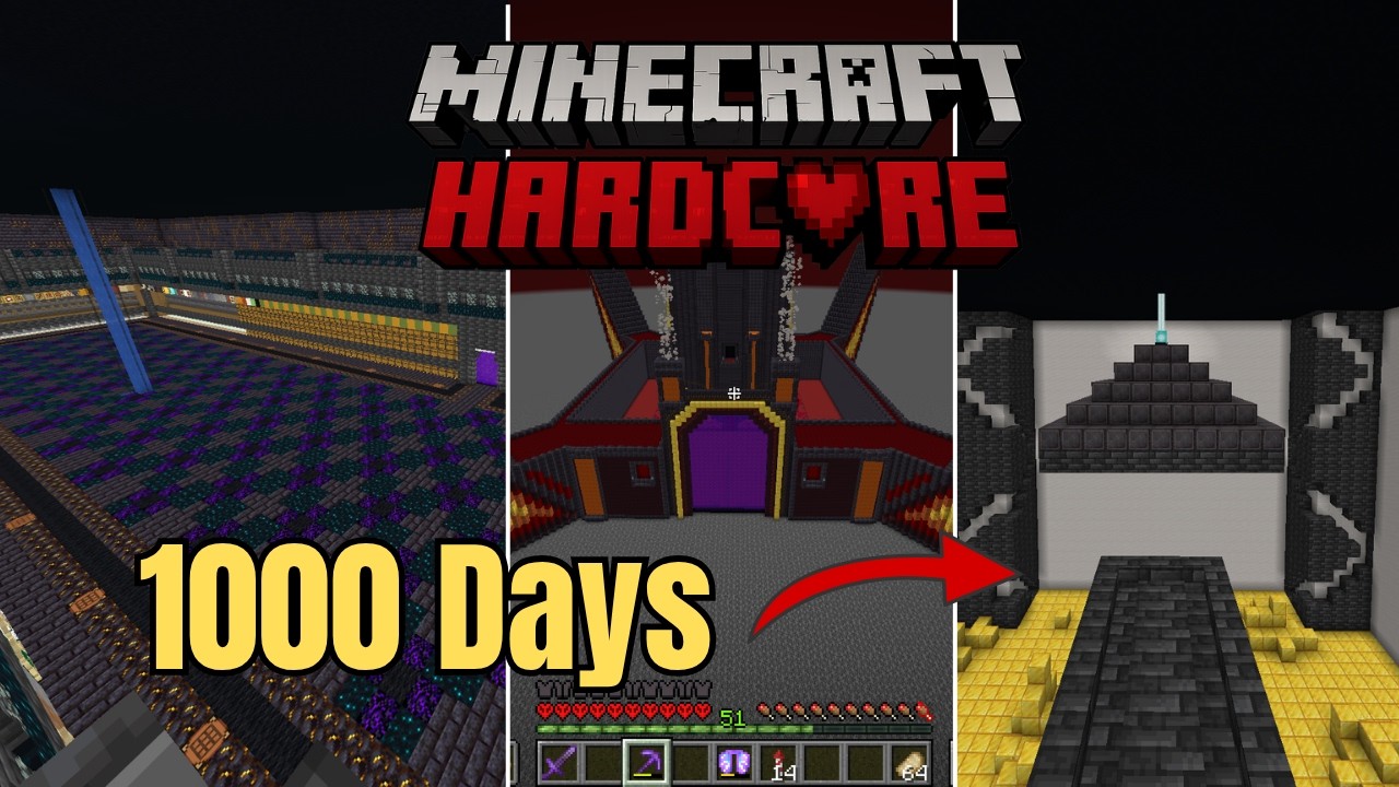 I survived Over 1000 days In Minecraft Hardcore - YouTube