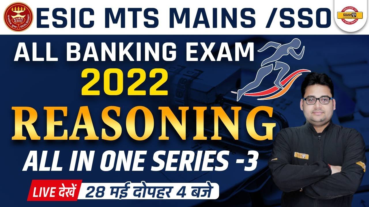 ESIC MTS MAINS/SSO/ALL BANKING EXAM 2022 | Banking REASONING Marathon |ESIC REASONING BY SANDEEP SIR