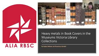 Heavy metals in Book Covers in the Museums Victoria Library Collections