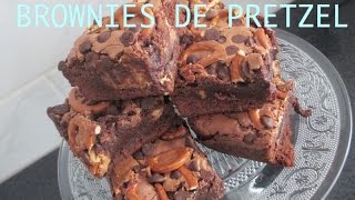 Brownies de Pretzel/ Muy rapidos y facíles de hacer