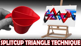What results do you get with the SPLIT CUP Triangle Pouring Technique
