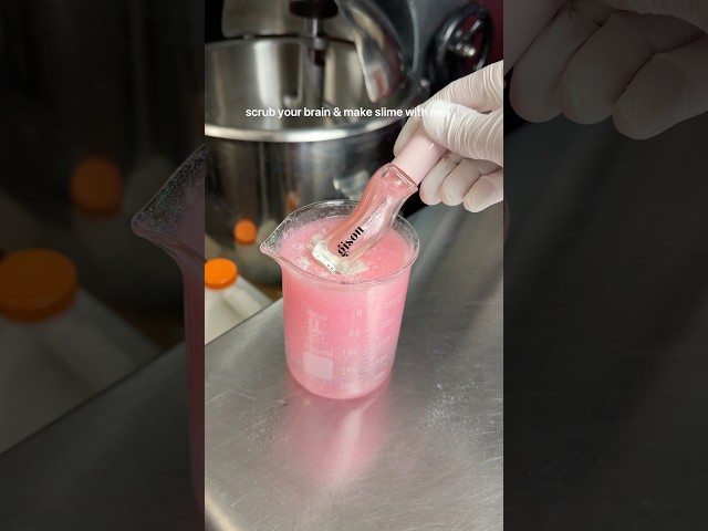 Clear Slime making #ASMR 🫧 shop slimes on parakeetslimesshop.com