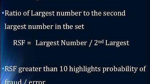 Identify Abnormal tranasaction | RSF in Excel | World Of Forensic Auditing